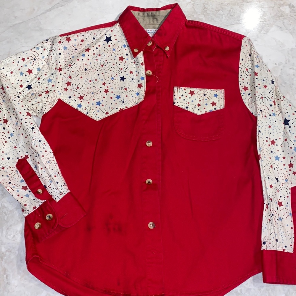 Kids Western red shirt